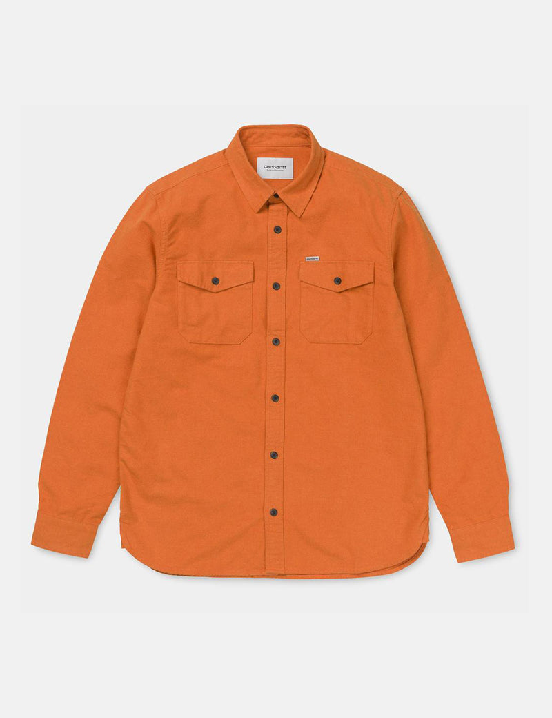 Carhartt-WIP Vendor Shirt - Persimmon Heather Orange