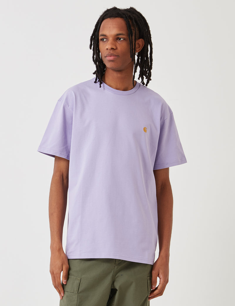 カーハート-WIPチェイスTシャツ-ソフトラベンダー