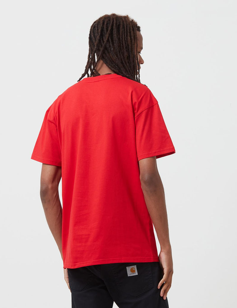 Carhartt-WIP 체이스 티셔츠-Etna Red