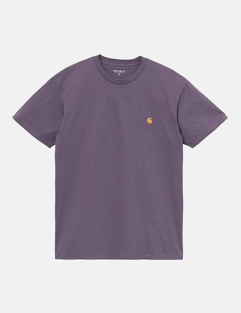 Carhartt-WIP Chase T-Shirt - Provence/Gold