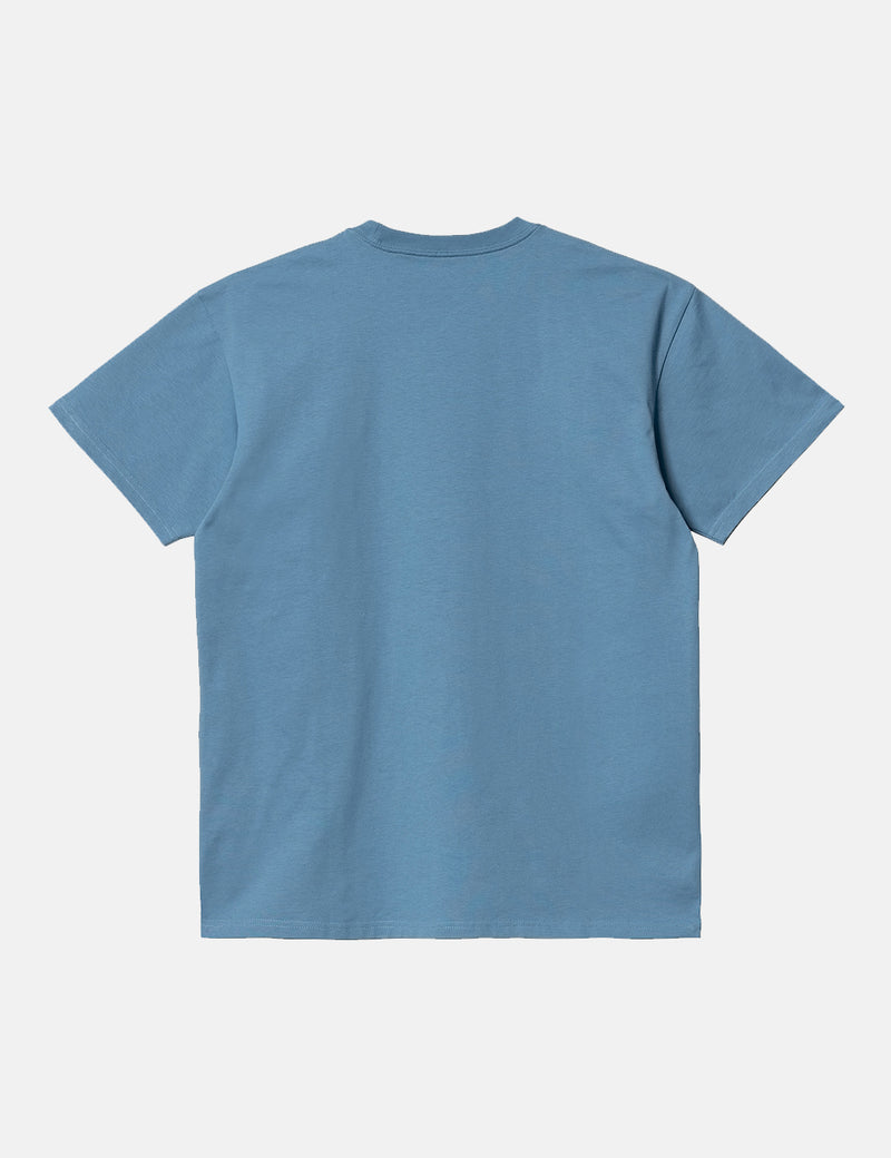 Carhartt-WIP Chase T-Shirt - Eau Glacée/Or