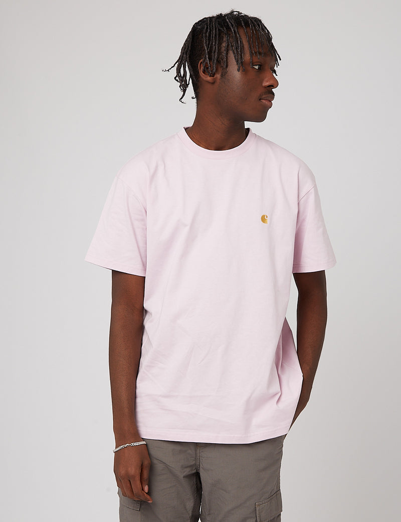 Carhartt-WIP Chase T-Shirt - Pale Quartz/Or