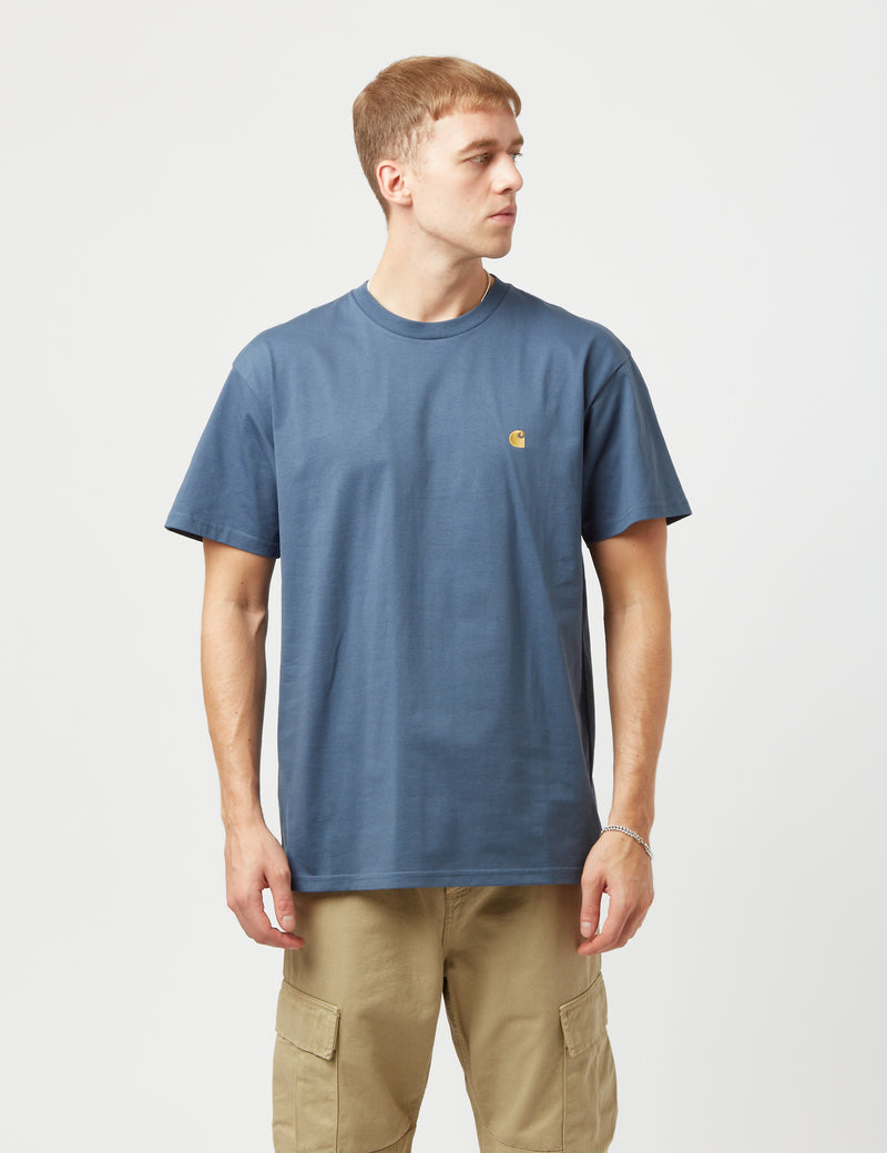 Carhartt-WIP T-Shirt Chase - Storm Blue