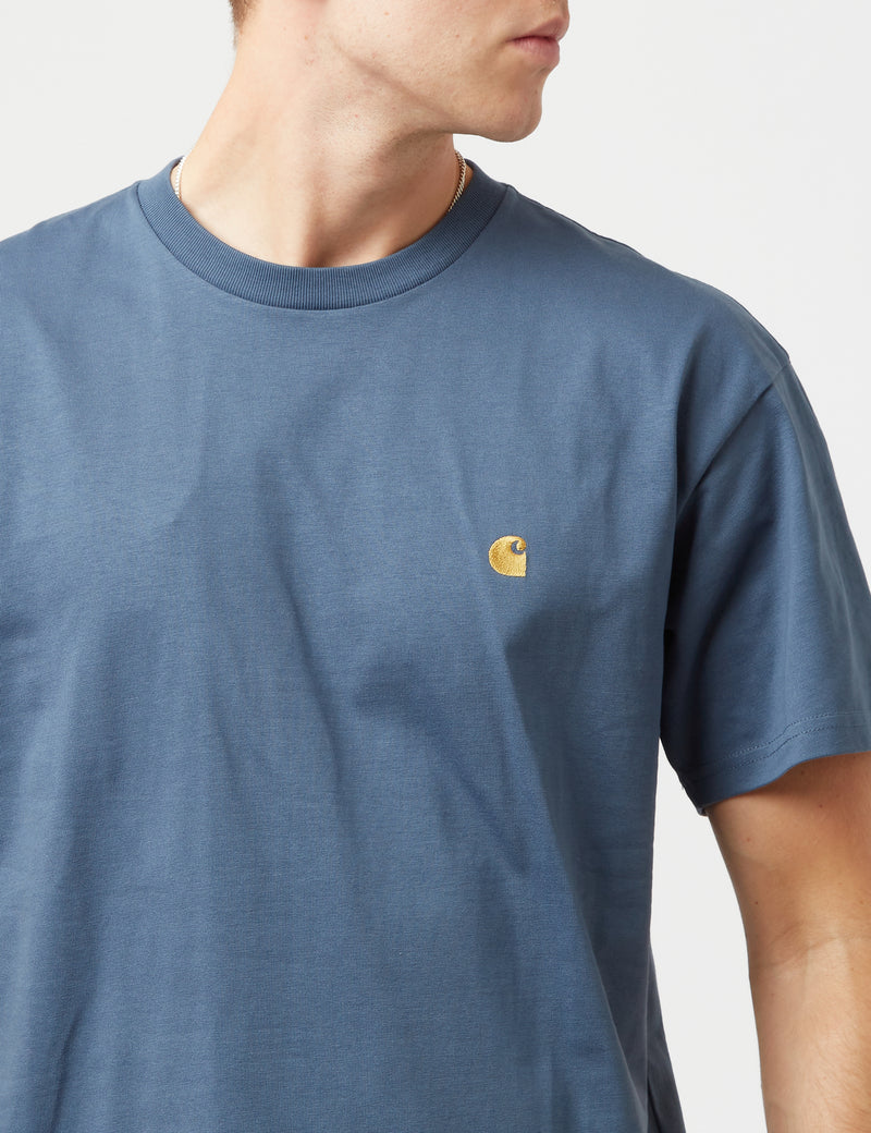 Carhartt-WIP T-Shirt Chase - Storm Blue