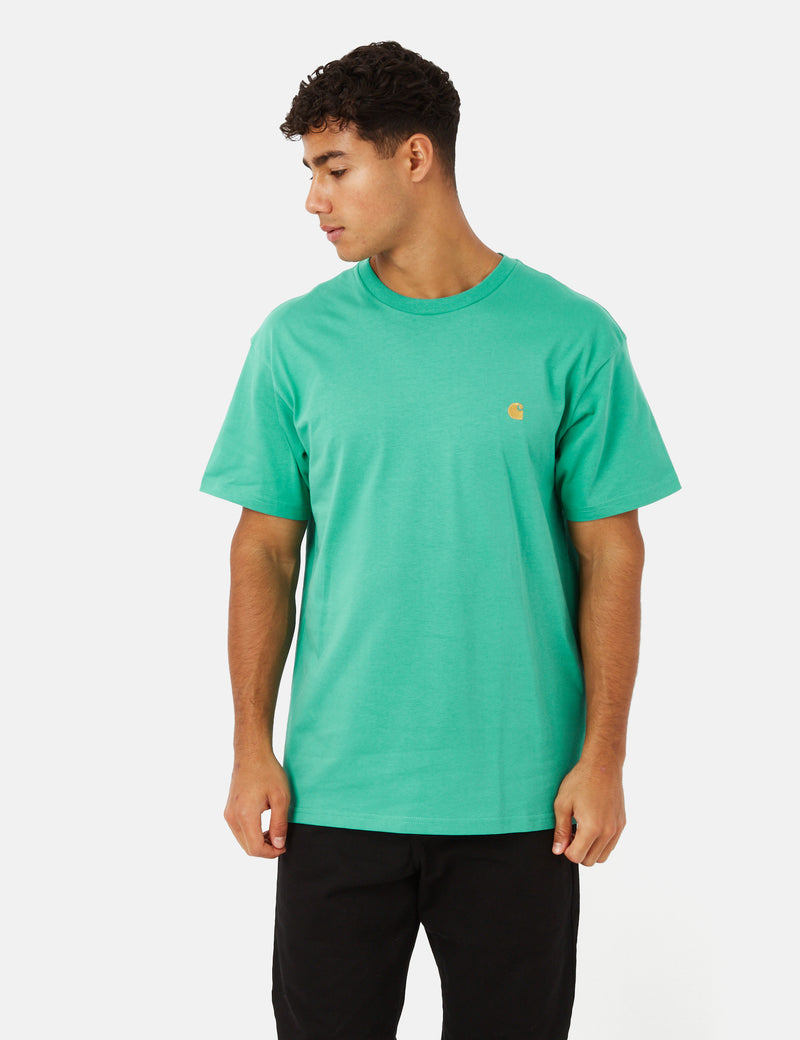 Carhartt-WIP Chase T-Shirt (Loose) - Aqua Green