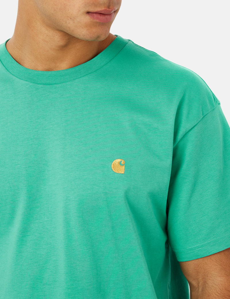 Carhartt-WIP Chase T-Shirt (Loose) - Aqua Green