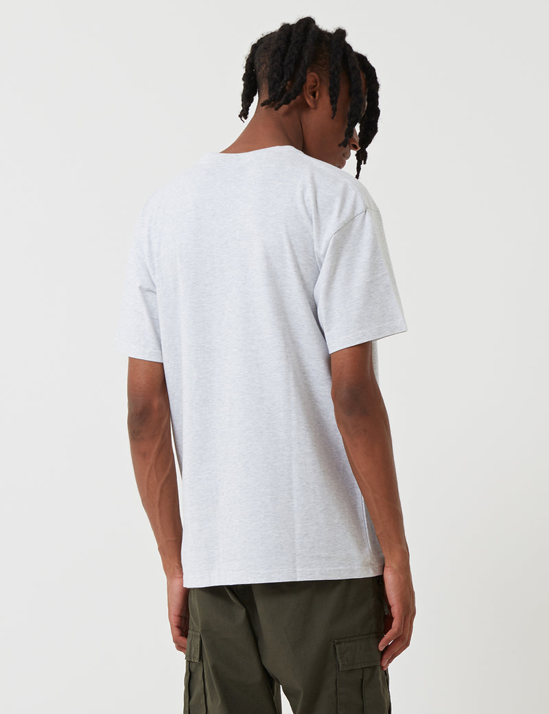 Carhartt-WIP Chase 티셔츠-Ash Heather Grey