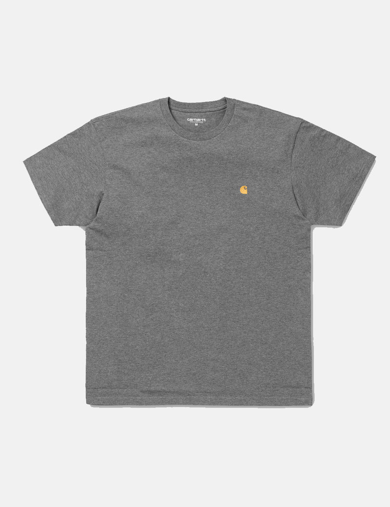 Carhartt-WIP Chase T-Shirt - Dark Grey Heather