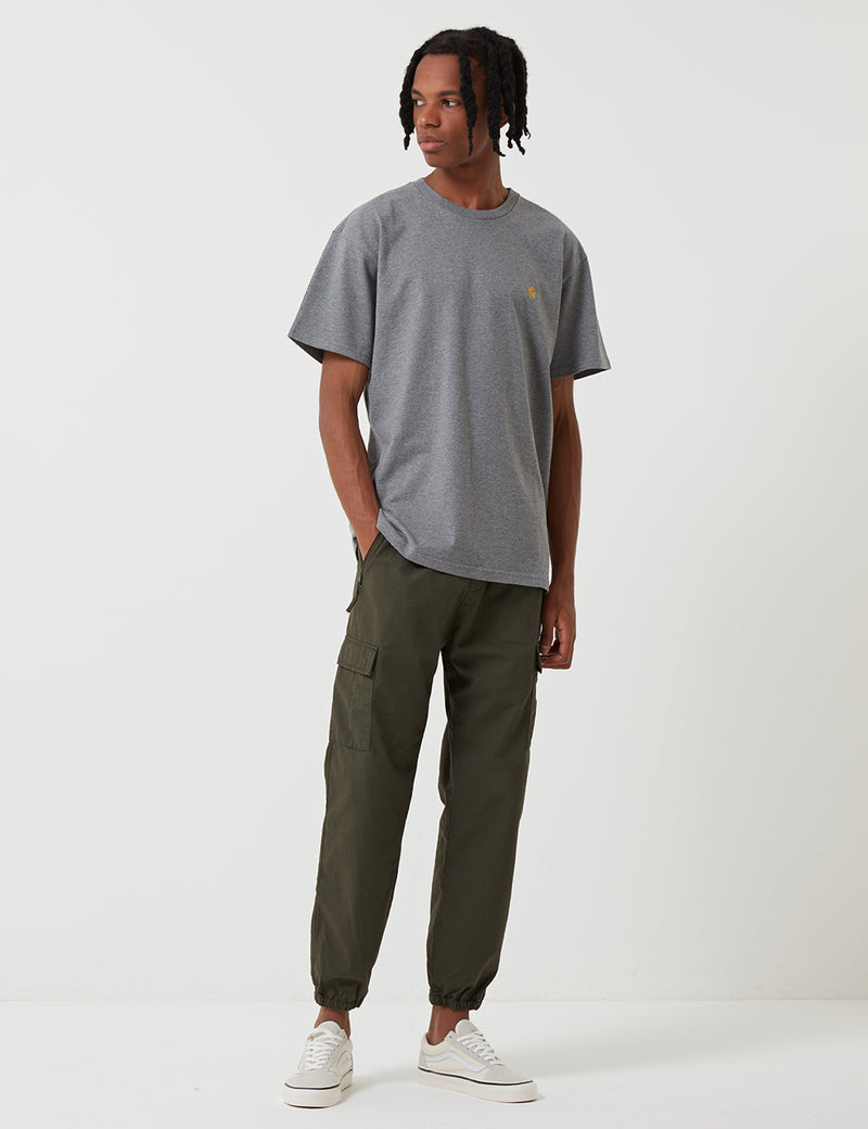 Carhartt-WIP Chase T-Shirt - Dark Grey Heather