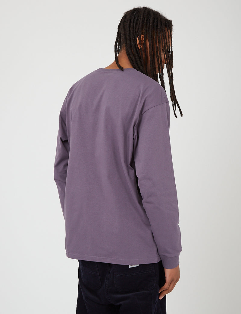 Carhartt-WIP Chase Long Sleeve T-Shirt - Provence/Gold