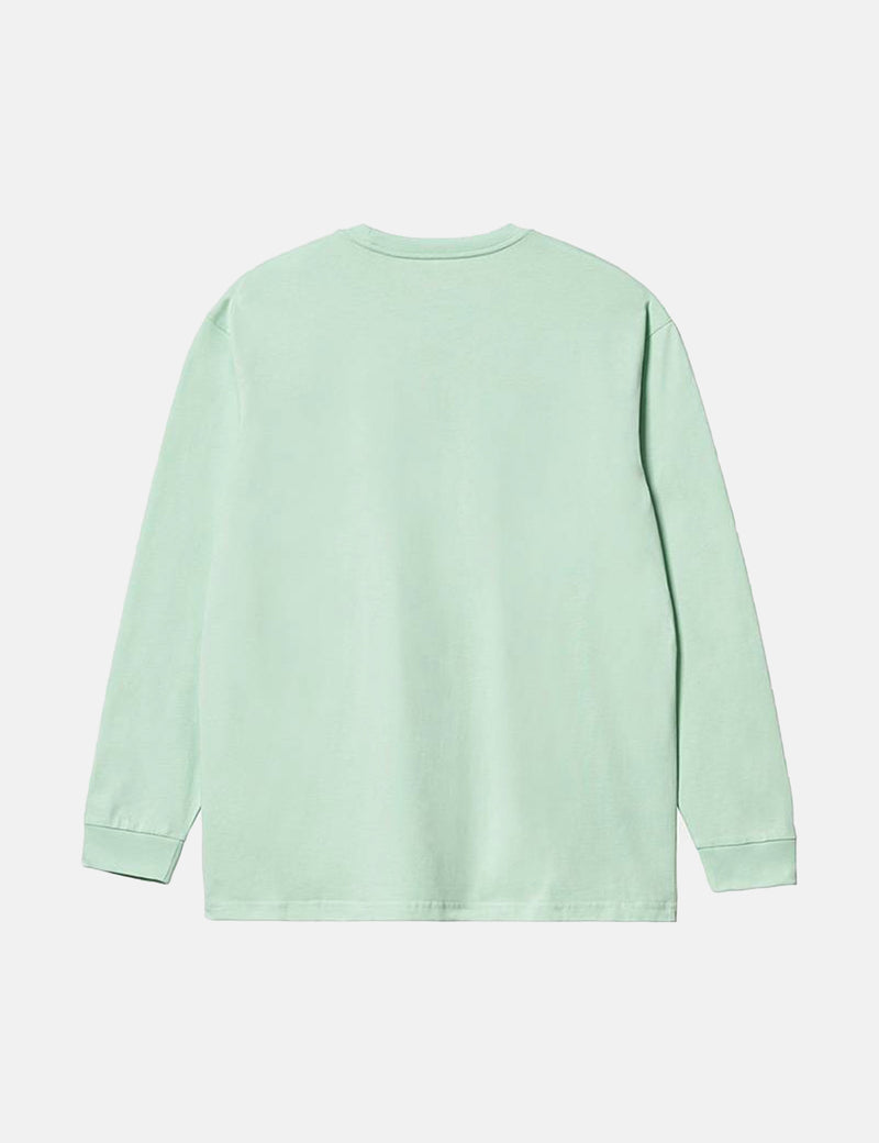 Carhartt-WIP Chase Long Sleeve T-Shirt - Pale Spearmint/Gold