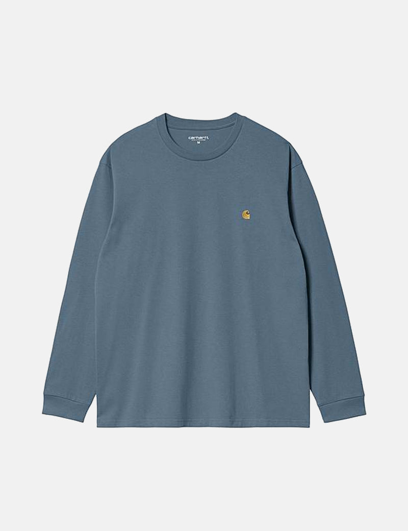 Carhartt-WIP T-Shirt à Manche Longue Chase - Storm Blue