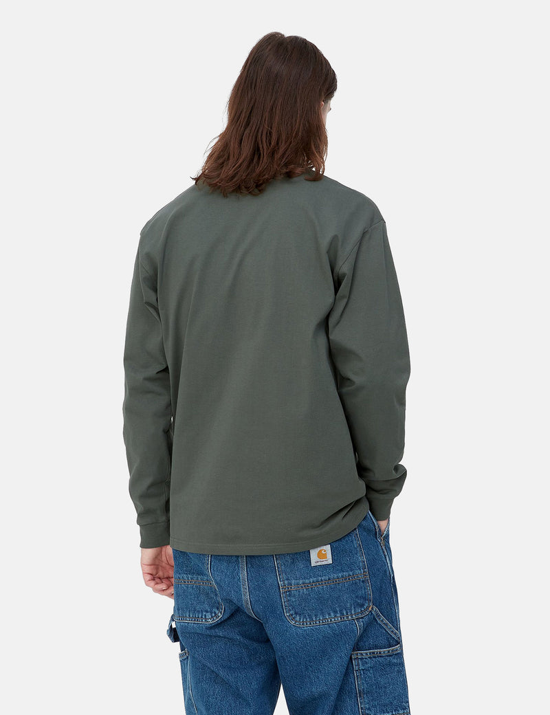 Carhartt-WIP Chase Long Sleeve T-Shirt (Loose) - Jura Green