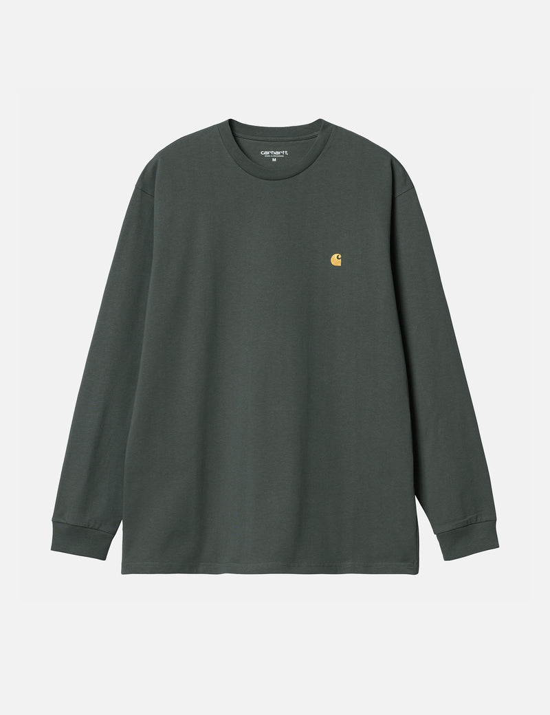 Carhartt-WIP Chase Long Sleeve T-Shirt (Loose) - Jura Green