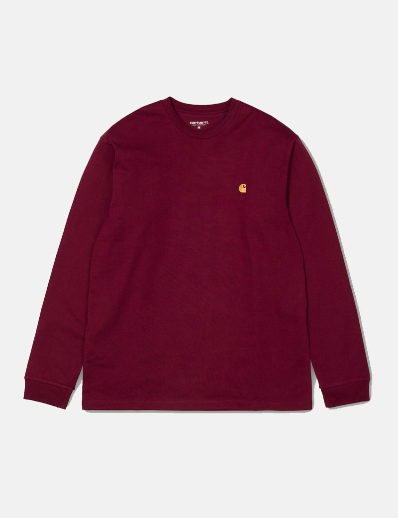 Carhartt-WIP Chase Long Sleeve T-Shirt - Mulberry