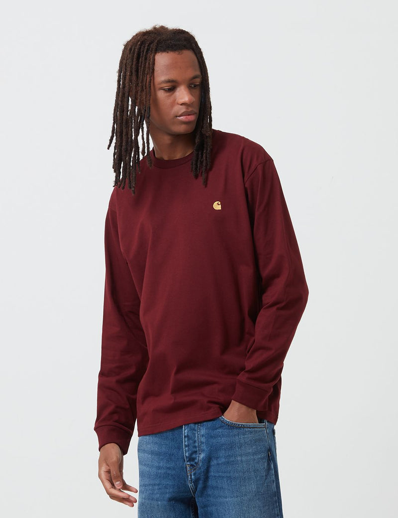 Carhartt Chase T-shirt Marron - Vêtements T-shirts manches courtes Homme  28,95 €