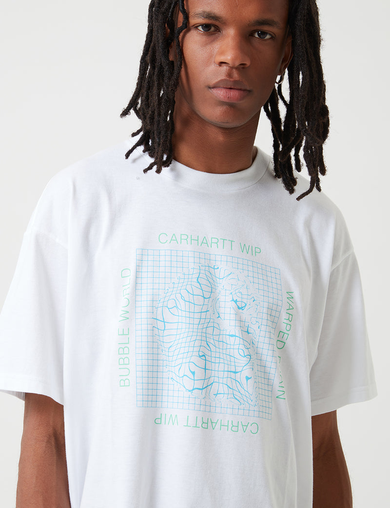 Carhartt-WIP WIP Grid C T-Shirt - White