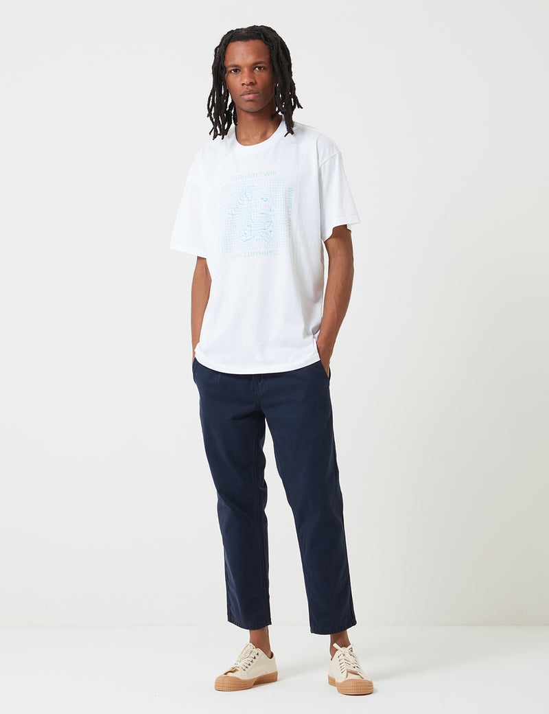 T-shirt Carhartt-WIP WIP Grid C - Blanc
