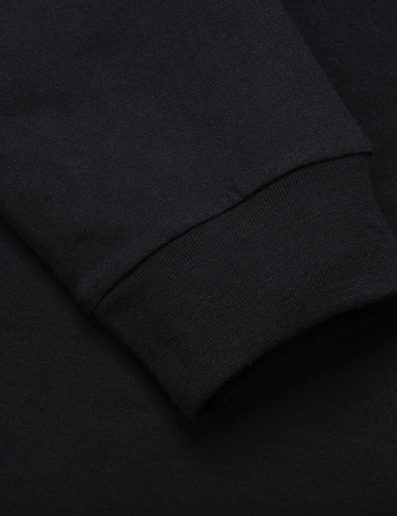 Womens Carhartt-WIP Pocket Long Sleeve T-Shirt - Black/Ash Heather