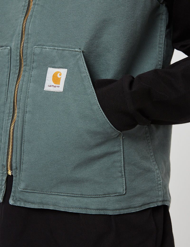 Carhartt-WIPベスト（オーガニックコットン）-ヘムロックグリーン