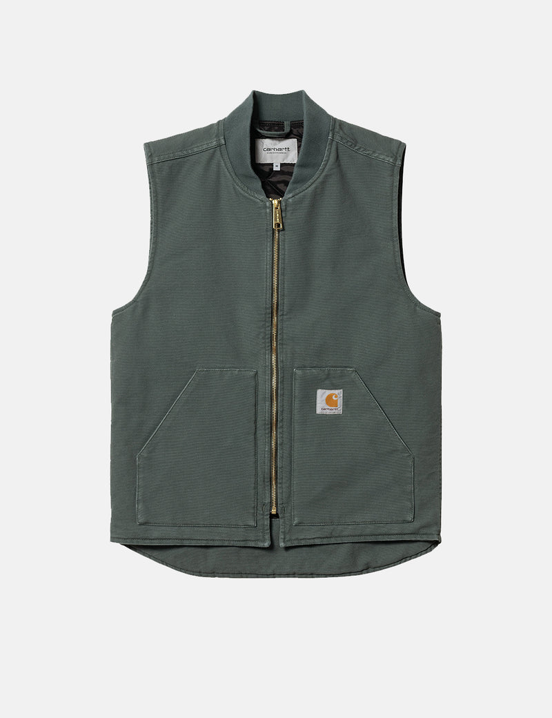 Carhartt-WIPベスト（オーガニックコットン）-ヘムロックグリーン