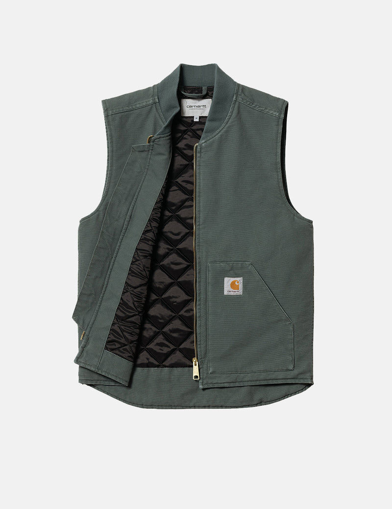 Carhartt-WIPベスト（オーガニックコットン）-ヘムロックグリーン