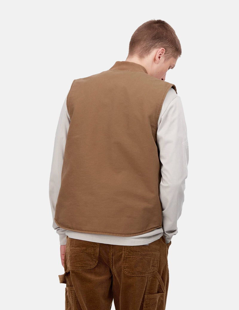 Carhartt-WIPベスト（オーガニックコットン）-ハミルトンブラウン