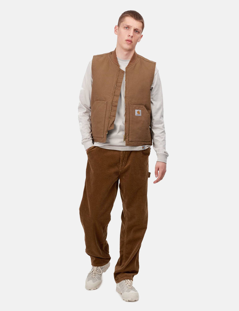 Carhartt-WIPベスト（オーガニックコットン）-ハミルトンブラウン