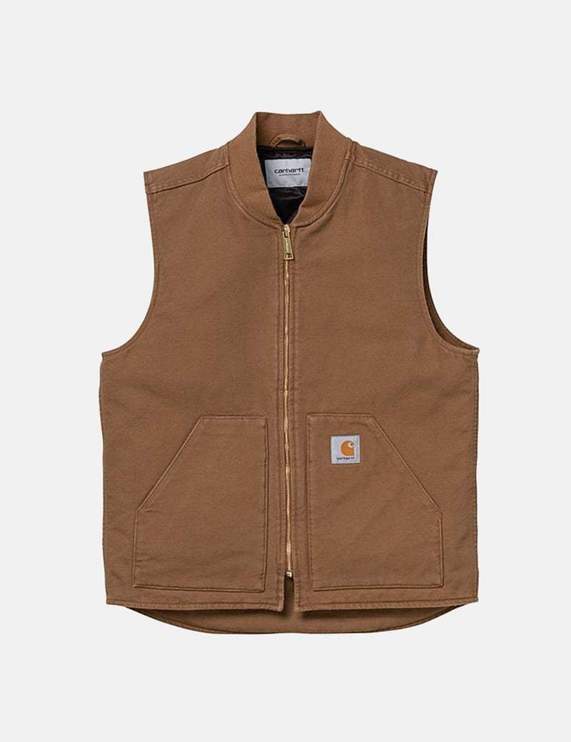 Carhartt-WIPベスト（オーガニックコットン）-ハミルトンブラウン