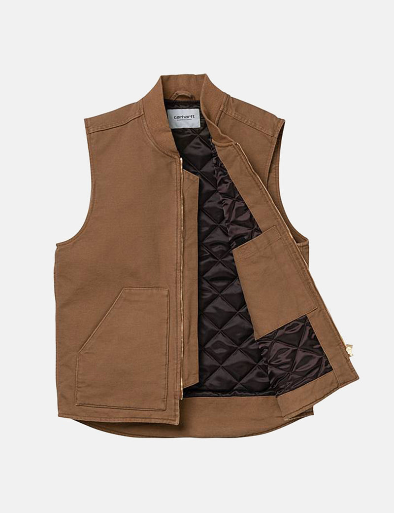 Carhartt-WIPベスト（オーガニックコットン）-ハミルトンブラウン