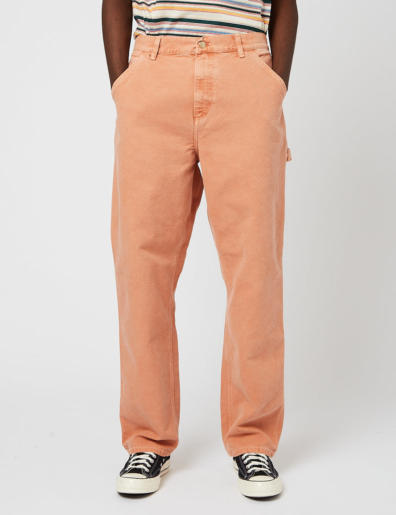 Carhartt-WIPシングルニーパンツ-エルバアプリコット