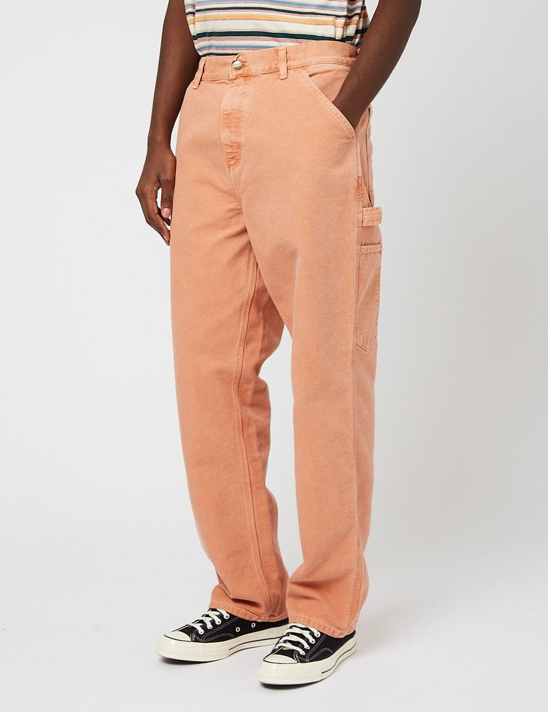 Carhartt-WIPシングルニーパンツ-エルバアプリコット