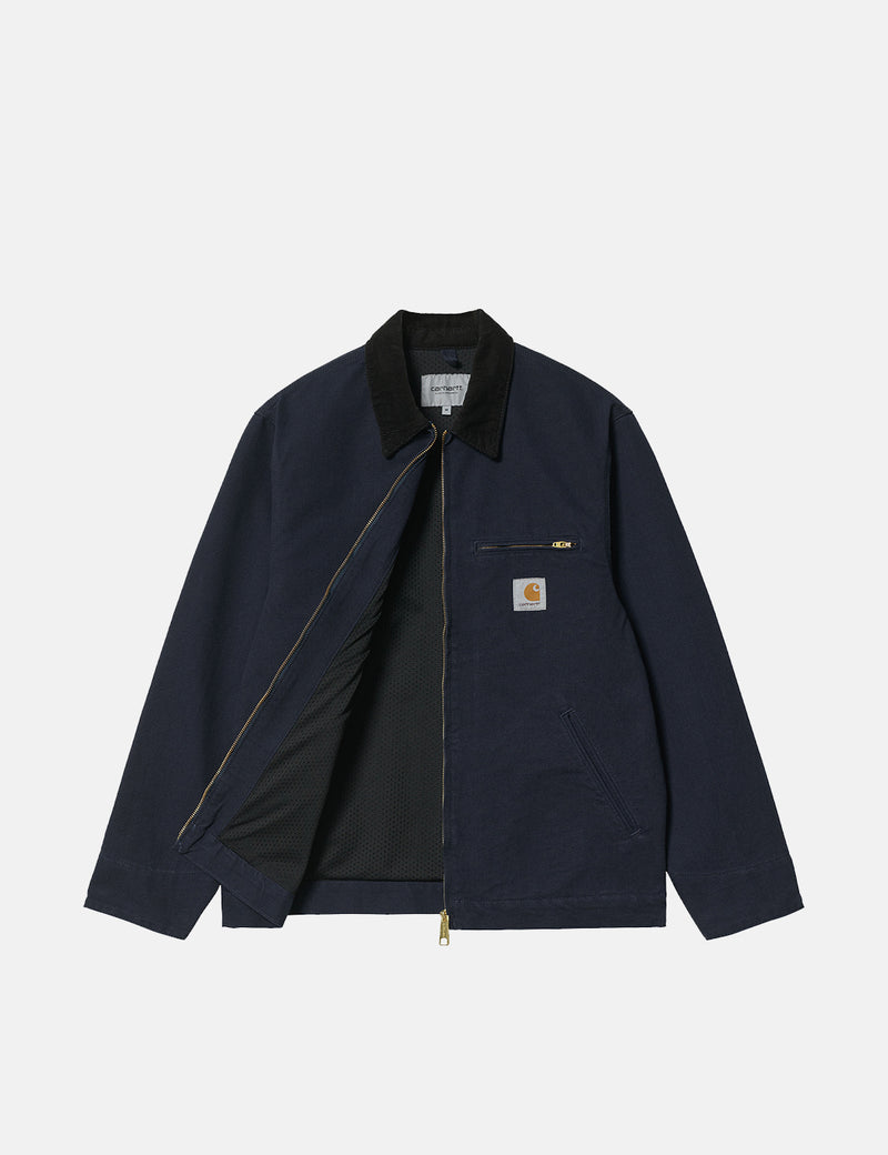 Carhartt-WIP Detroit Jacket (Organic Cotton, 12 oz) - Dark Navy Blue/Black