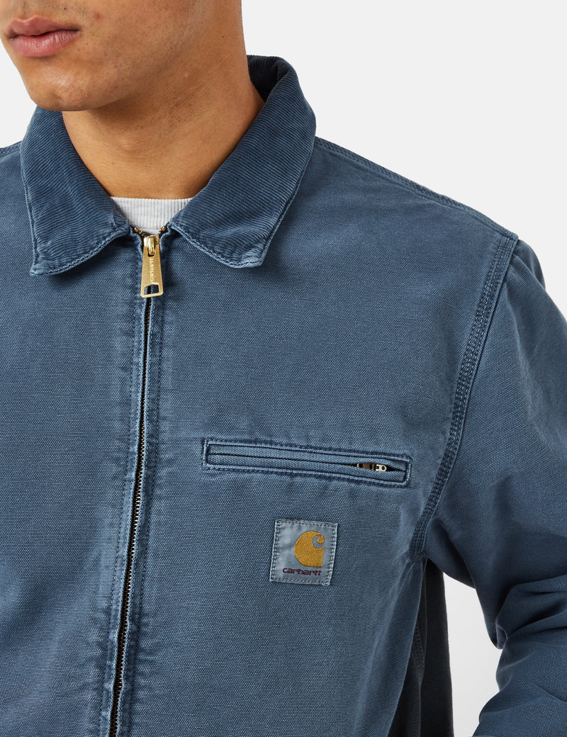 Carhartt-WIP Detroit Jacket (Organic) - Storm Blue Faded