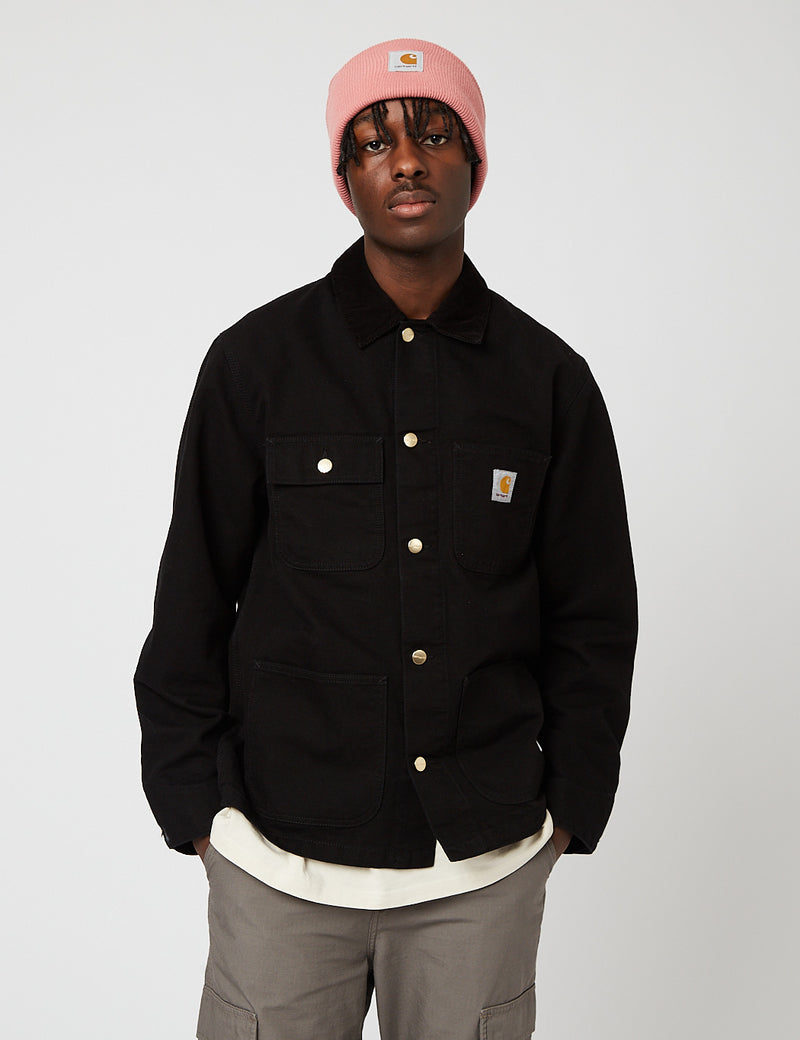 Carhartt-WIPミシガンコート（オーガニックコットン、12オンス）-ブラック/ブラック