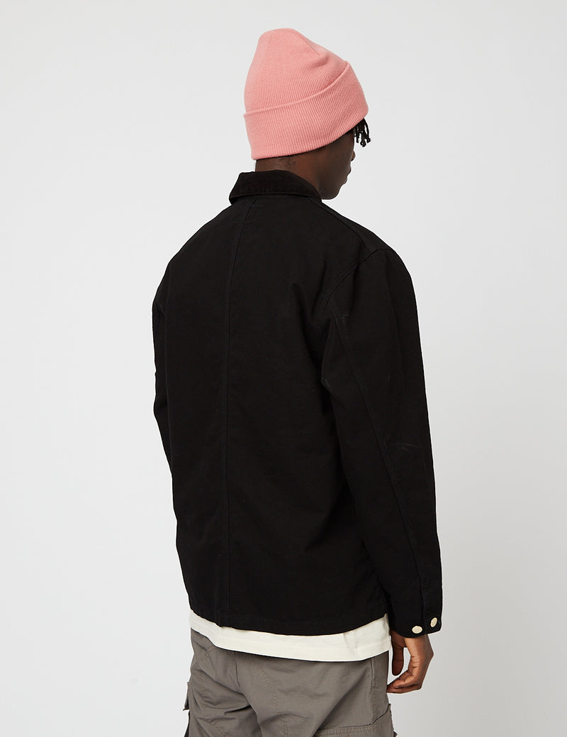 Carhartt-WIPミシガンコート（オーガニックコットン、12オンス）-ブラック/ブラック