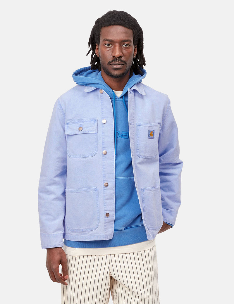 Carhartt-WIP Manteau Michigan (Coton Biologique) - Bleu Eau Glacée