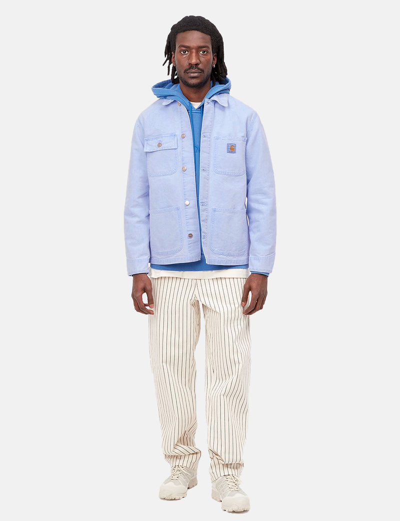 Carhartt-WIP Manteau Michigan (Coton Biologique) - Bleu Eau Glacée