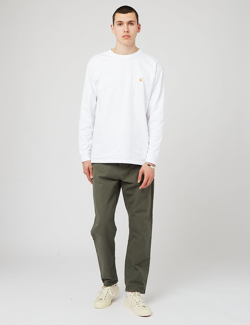 Carhartt-WIP-WIPニューエルパンツ（リラックス、テーパー）-タイムグリーン