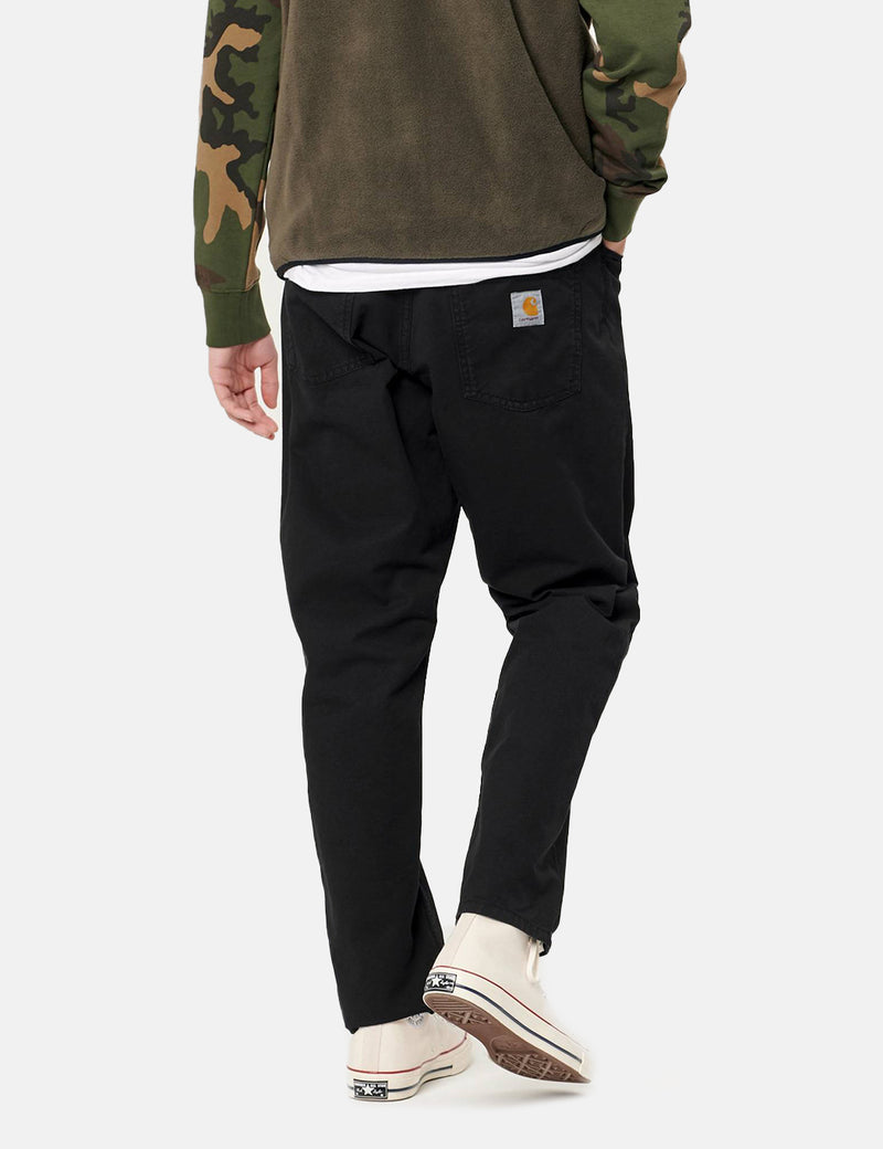 Carhartt-WIP-WIPニューエルパンツ（リラックス、テーパー）-ブラック