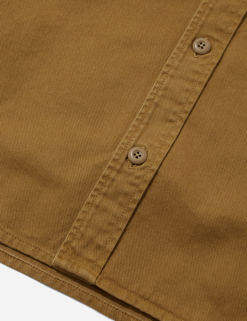 Carhartt-WIP Reno Shirt (Overdyed Denim) - Hamilton Brown