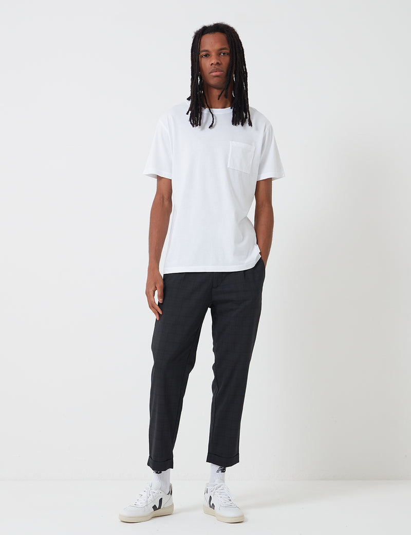 Carhartt-WIP Taylor Pant (Diamond Stretch Wool 6 oz) - Armstrong Check, Black rigid