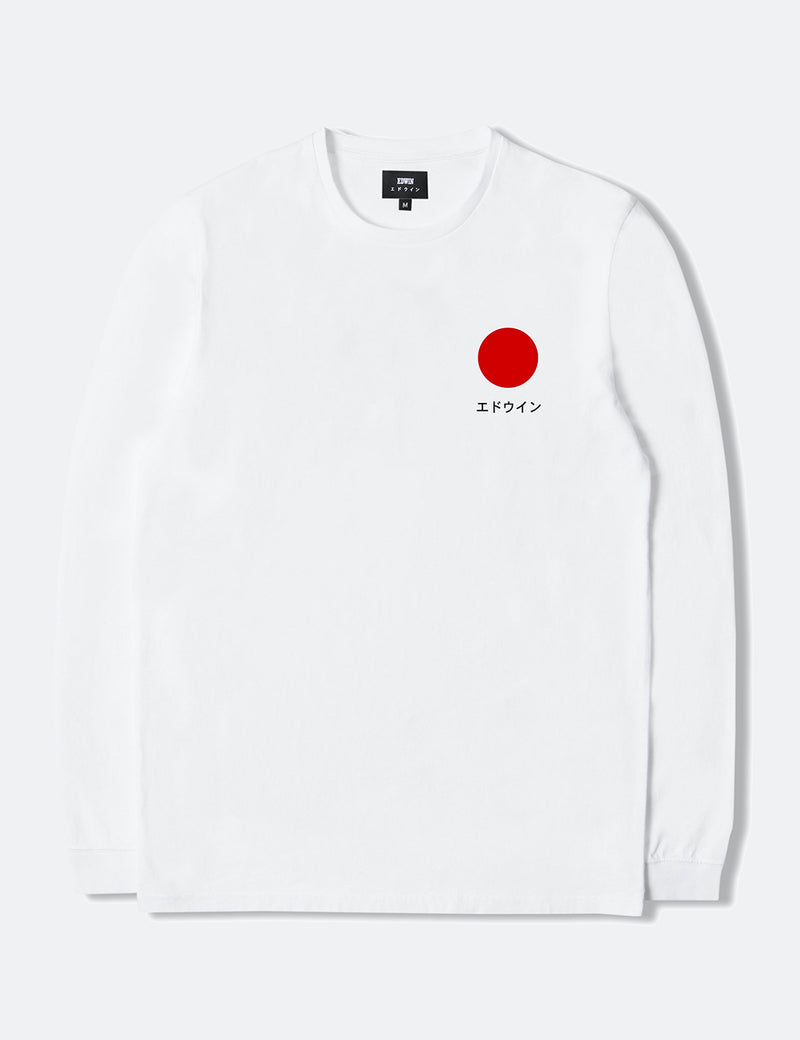 Edwin Japanese Sun Long Sleeve T-Shirt - White