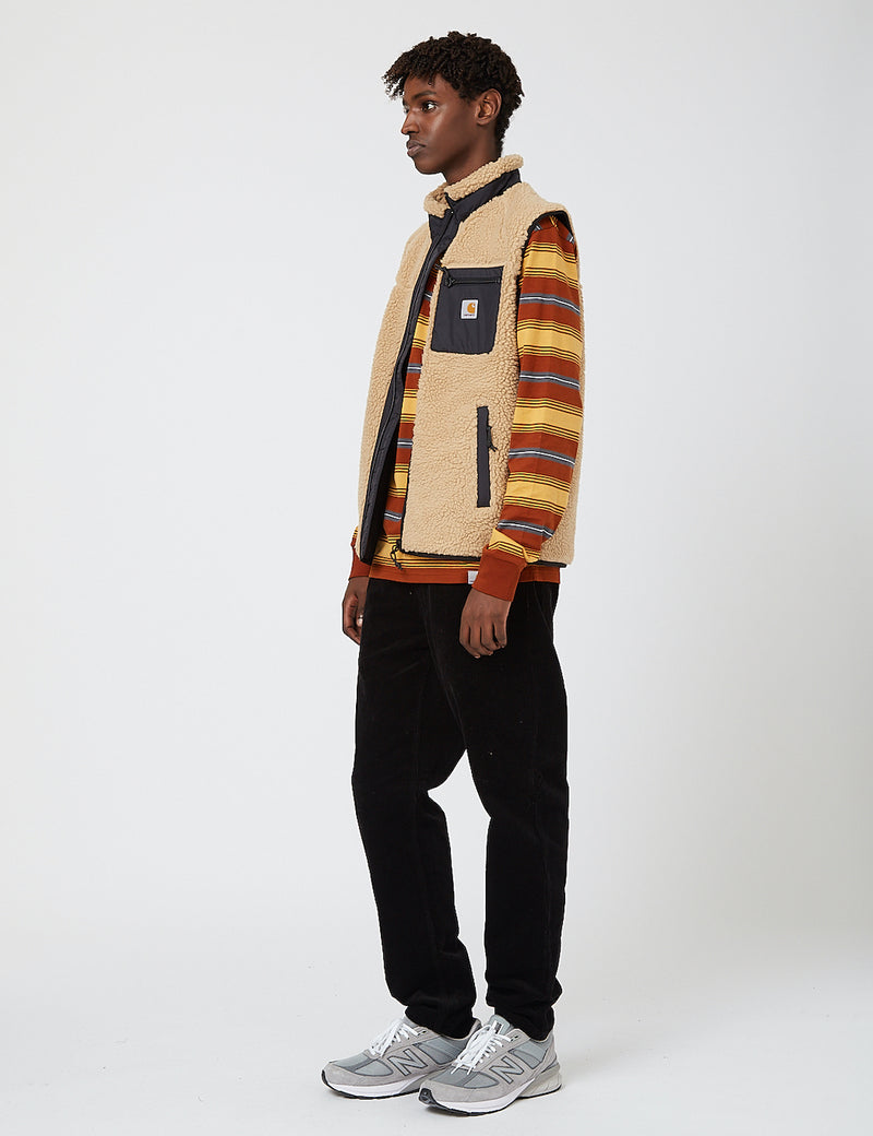Carhartt-WIP Prentis Fleece Vest - Dusty Hamilton Brown