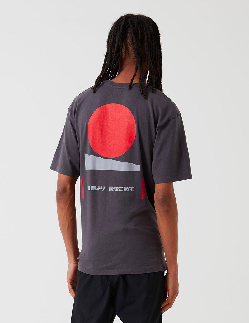 Edwin Aurora T-Shirt (Garment Washed) - Ebony
