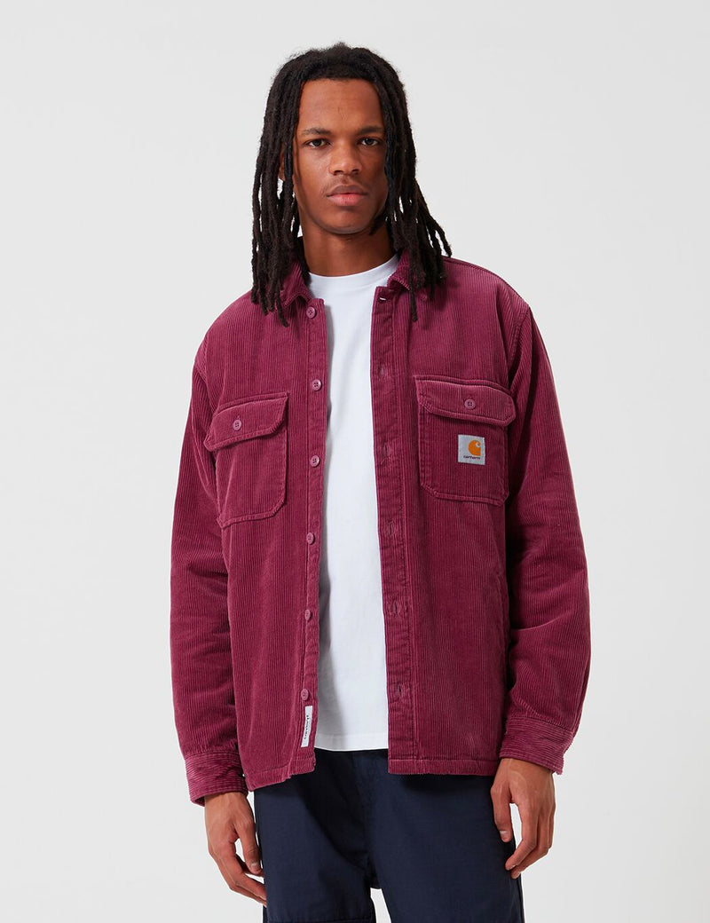 Carhartt-WIP Whitsome Shirt Jacket (Cord) - Dusty Fuchsia Red