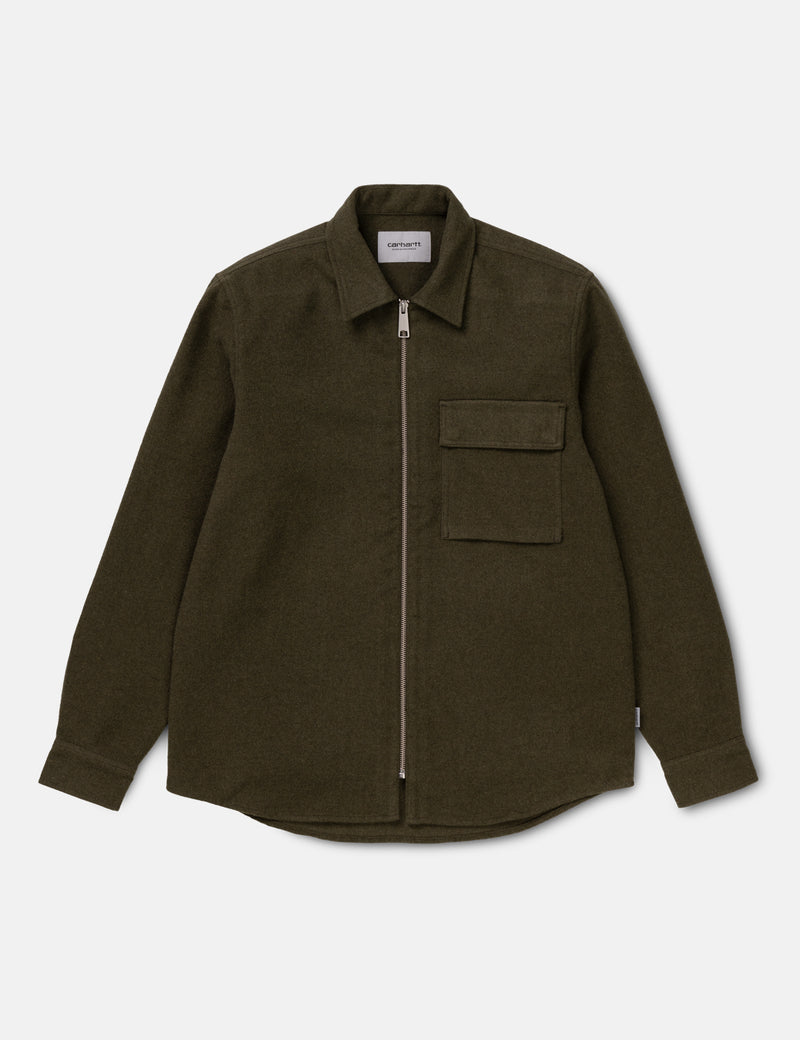 Carhartt-WIP Oscar Shirt - Cypress Heather Green