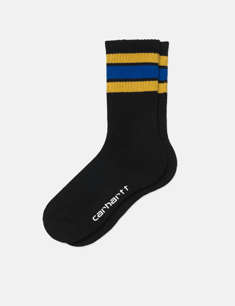 Carhartt-WIP Grant Socks - Black/Colza/Lapis