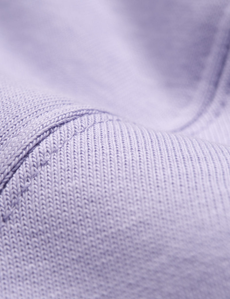 Carhartt-WIP Chase Quarter-Zip High Neck Sweatshirt - Soft Lavender