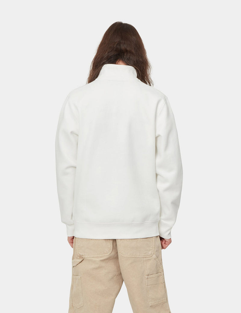 Carhartt-WIP Sweat Zippé à Col Chase - Cire/Or